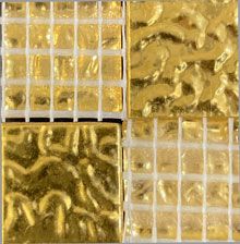 NEW Bisazza Gold Ripple Tile